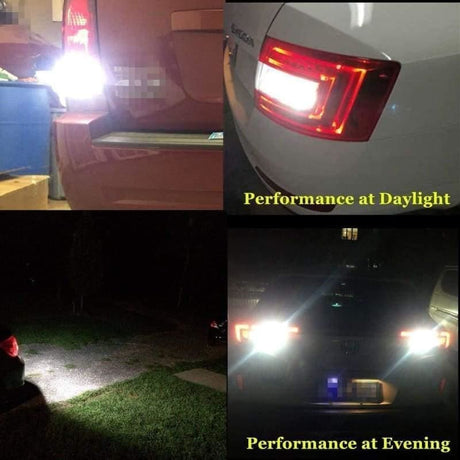 1156 White Led 1800LM CSP Chips for cars, trucks, Turn signal, Brake, Reverse, DRL (2 Pieces)